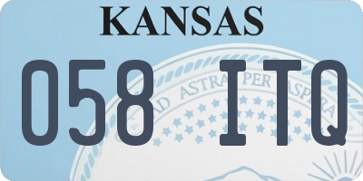 KS license plate 058ITQ