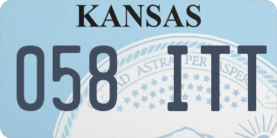 KS license plate 058ITT
