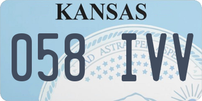KS license plate 058IVV