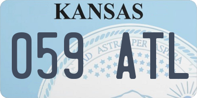 KS license plate 059ATL