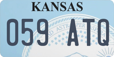 KS license plate 059ATQ