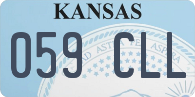 KS license plate 059CLL