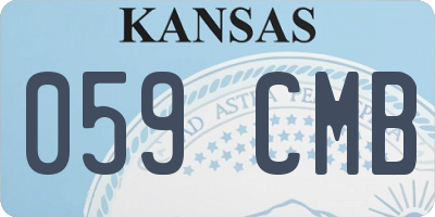 KS license plate 059CMB
