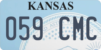 KS license plate 059CMC
