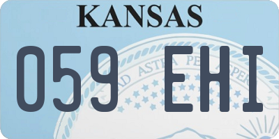 KS license plate 059EHI