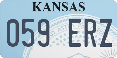 KS license plate 059ERZ