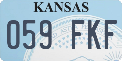 KS license plate 059FKF