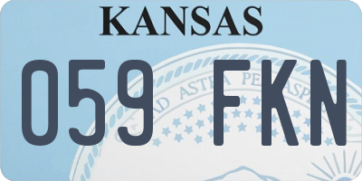 KS license plate 059FKN