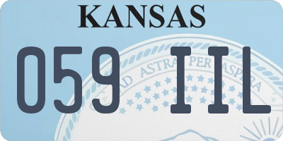 KS license plate 059IIL