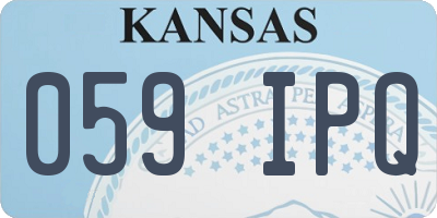 KS license plate 059IPQ