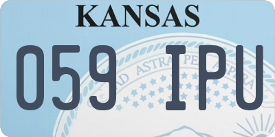 KS license plate 059IPU