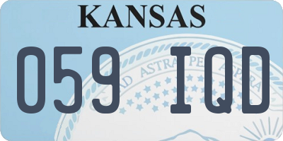 KS license plate 059IQD