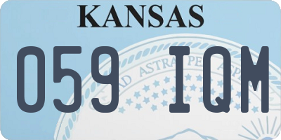 KS license plate 059IQM