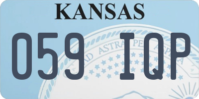 KS license plate 059IQP