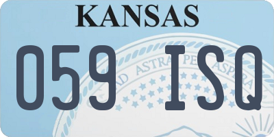 KS license plate 059ISQ