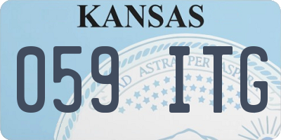 KS license plate 059ITG