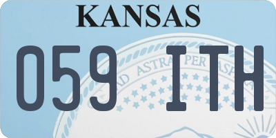 KS license plate 059ITH