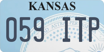 KS license plate 059ITP