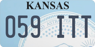 KS license plate 059ITT