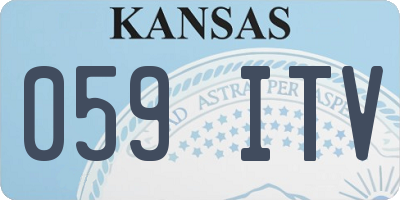 KS license plate 059ITV