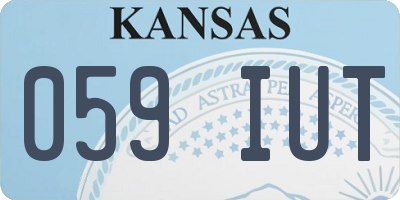 KS license plate 059IUT
