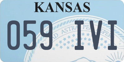 KS license plate 059IVI