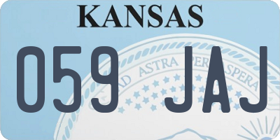 KS license plate 059JAJ