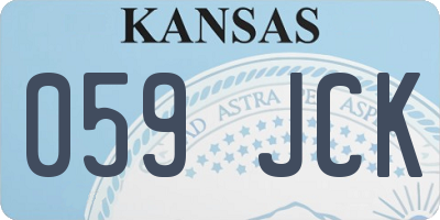 KS license plate 059JCK