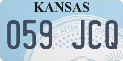 KS license plate 059JCQ