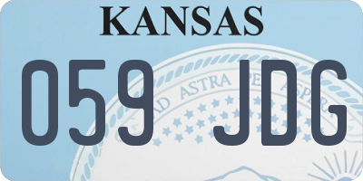 KS license plate 059JDG