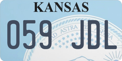 KS license plate 059JDL