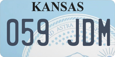 KS license plate 059JDM