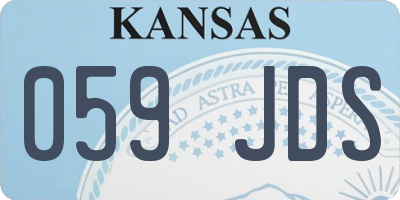 KS license plate 059JDS