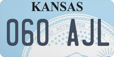 KS license plate 060AJL