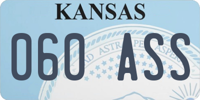 KS license plate 060ASS