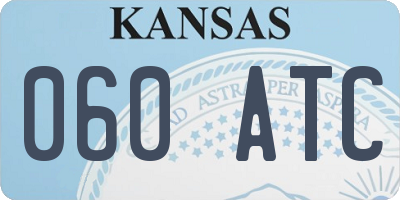 KS license plate 060ATC