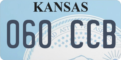 KS license plate 060CCB