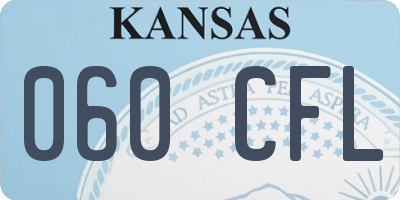 KS license plate 060CFL