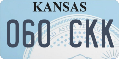 KS license plate 060CKK