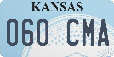 KS license plate 060CMA