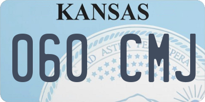 KS license plate 060CMJ