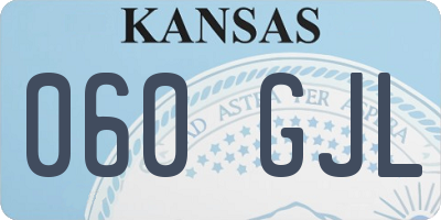 KS license plate 060GJL