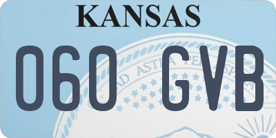 KS license plate 060GVB