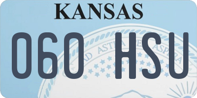 KS license plate 060HSU