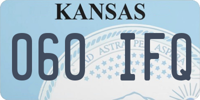 KS license plate 060IFQ