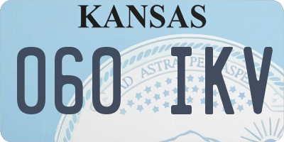KS license plate 060IKV