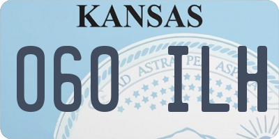 KS license plate 060ILH