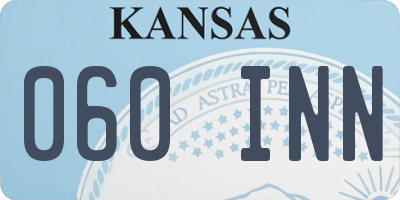 KS license plate 060INN