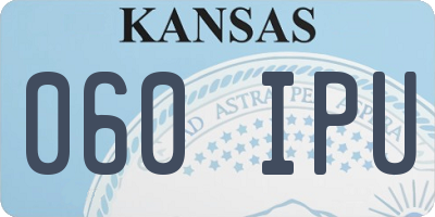 KS license plate 060IPU