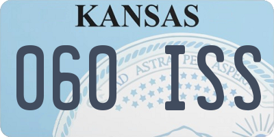 KS license plate 060ISS